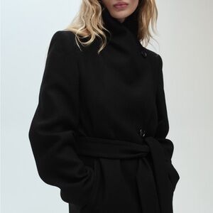 Mango Black Women's Coat